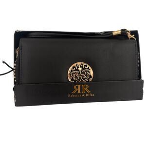 Rebecca & Rifka Black Brand New Clutch Wallet